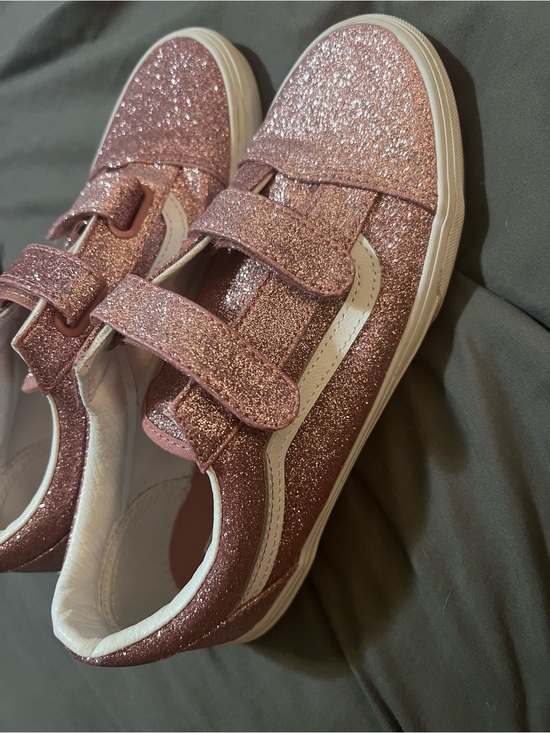 Vans Shoes - Glitter Velcro Vans sneakers size 6